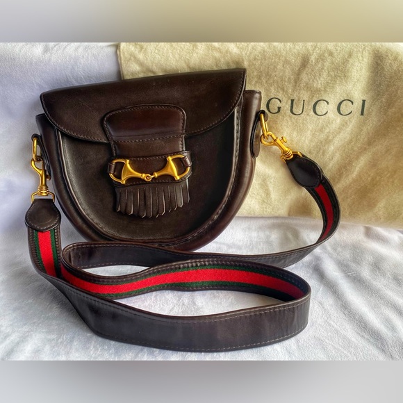 Gucci Handbags - Vintage Gucci Horsebit Sherry Line Shoulder Bag